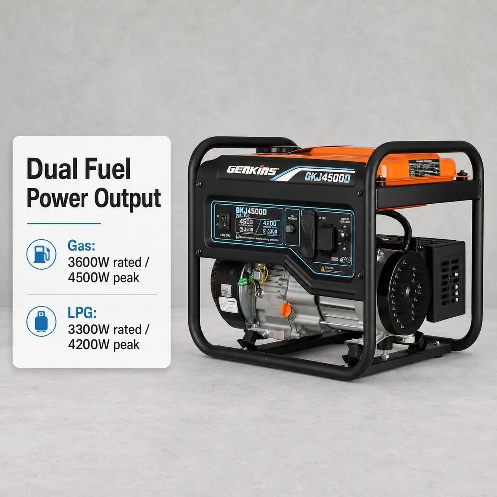 Dual Fuel 4500-Watt Propane and Gas Generator - Image 6