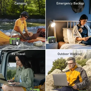 600W/300W/200W/120W Portable Power Station,110V AC Outlets Solar Generator Storage Energy Power Bank For Camping Travel RV Home - Thumbnail Image 5