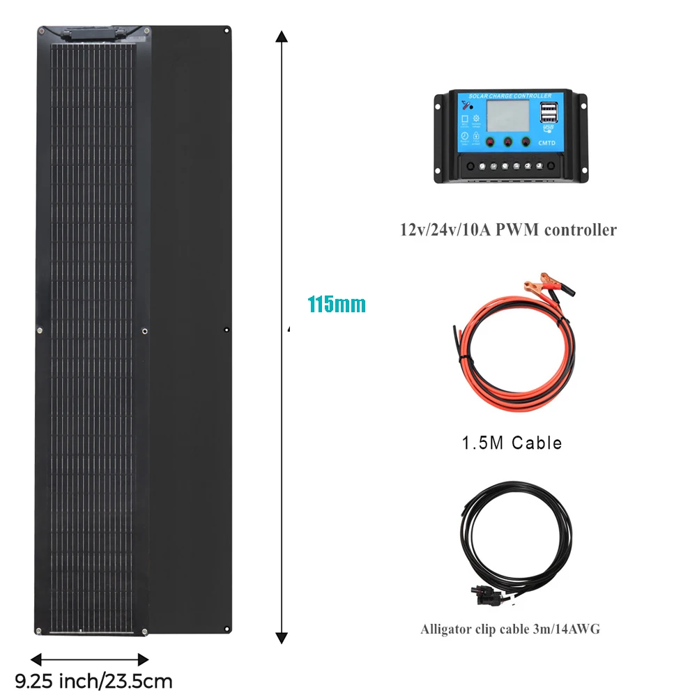 XINPUGUANG 50 Watt 12V 100 Watt Complete Solar Panel Kit OR Solar Panels for Charge 50W / 100W Off Grid Applications 12V 24V - Image 5