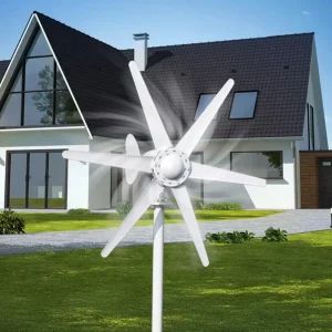 Wind Turbines, Low Operating Vibration 800W 12V/24V Wind Turbines Generator, Built-in Controller 6-Blade Fan Wind Generator Kit