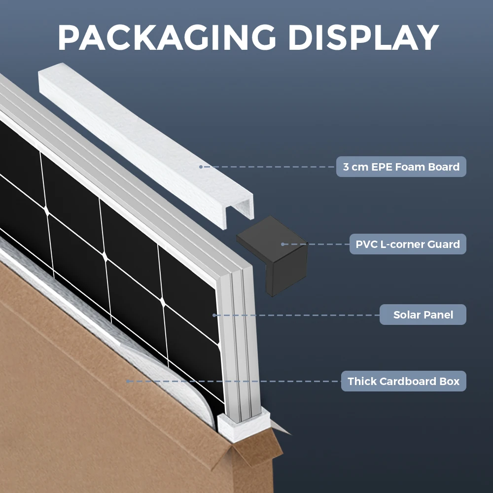 RVPOZWER 300W Solar Panels N-Type Monocrystalline 25% High Efficiency for RV Home Rooftop Off Grid Systems Trailer Boat Use - Image 6
