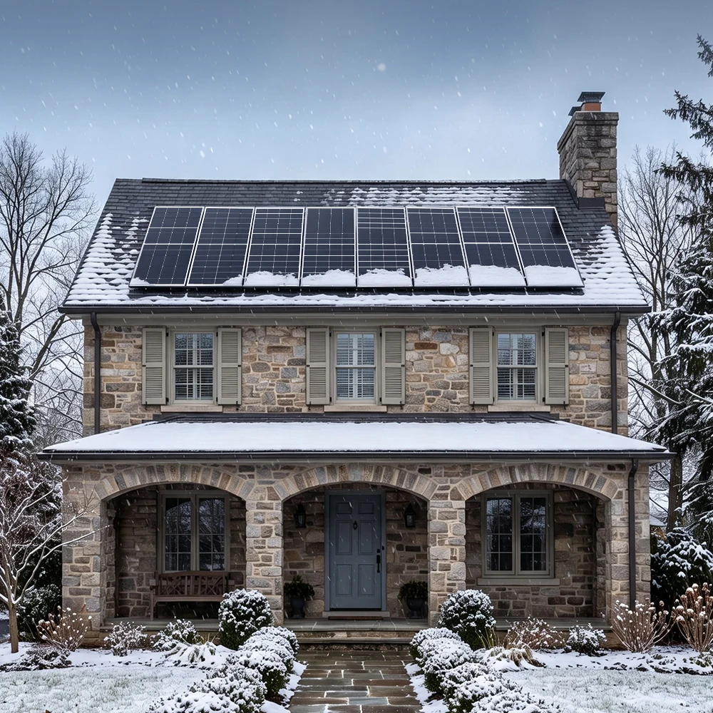 RVPOZWER 300W Solar Panels N-Type Monocrystalline 25% High Efficiency for RV Home Rooftop Off Grid Systems Trailer Boat Use - Image 1