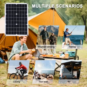 Build Your Own 10,000W Peak Solar Generator, Batteries Sold Separately. This Is A Solar Generator Kit 1000W Photovoltaic System (2x500W Panels) Inverter 12V 110V 100A Controller Home - Thumbnail Image 2