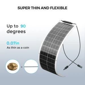 XINPUGUANG 50 Watt 12V 100 Watt Complete Solar Panel Kit OR Solar Panels for Charge 50W / 100W Off Grid Applications 12V 24V - Thumbnail Image 3