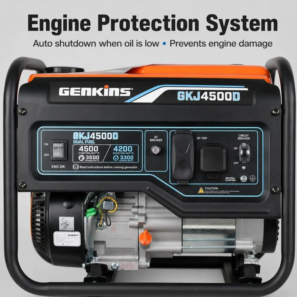 Dual Fuel 4500-Watt Propane and Gas Generator - Image 3