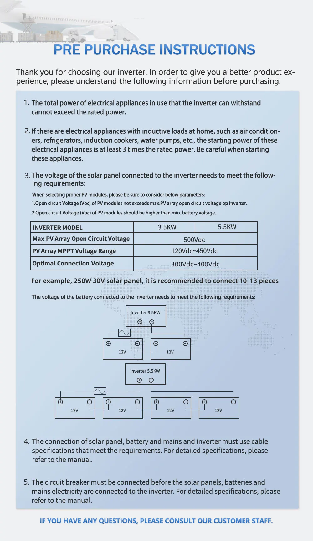 Anern 220V~240V Off-Grid 12Kw Hybrid Solar Inverter Mppt 120A 48V Pure Sine Wave Solar Inversor for Home Electrical System - Image 11