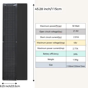 XINPUGUANG 50 Watt 12V 100 Watt Complete Solar Panel Kit OR Solar Panels for Charge 50W / 100W Off Grid Applications 12V 24V - Thumbnail Image 6