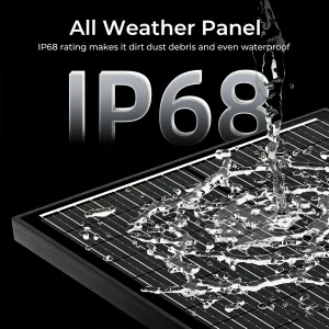 RVPOZWER 12BB Solar Panels 100W 12V N-Type Solar Cells Monocrystalline 23% High-Efficiency PV Power for Home Rooftop Outdoor - Thumbnail Image 6