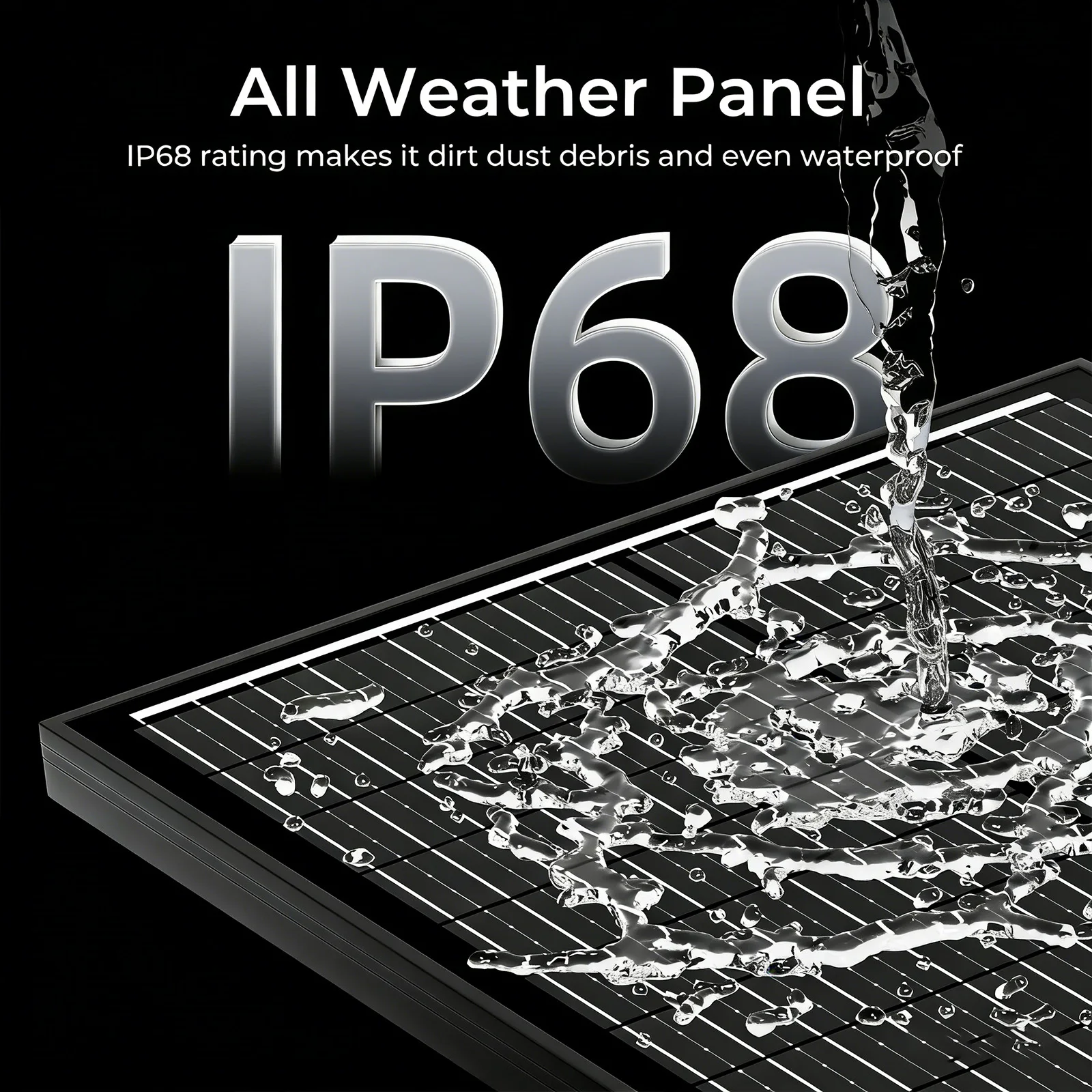 RVPOZWER 12BB Solar Panels 100W 12V N-Type Solar Cells Monocrystalline 23% High-Efficiency PV Power for Home Rooftop Outdoor - Image 6